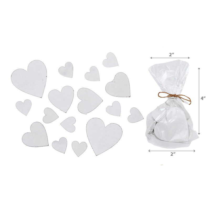 Ornements cœur blanc