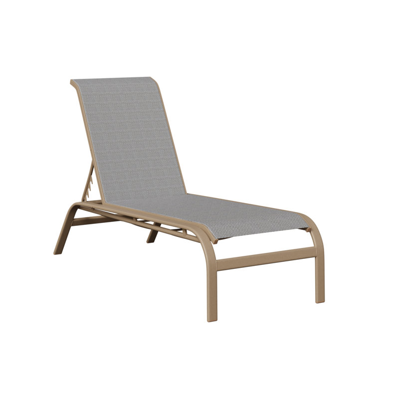 Chaise longue sans accoudoirs Berlin Gardens Murphy, Chêne veiné de bois, Gris