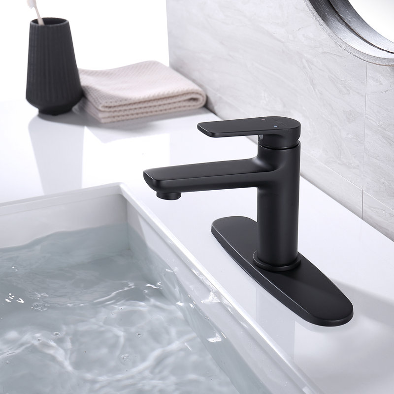 Single-handle Bathroom Faucet, Matte Black
