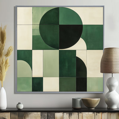 Harmonie en forme d'émeraude - Impression d'art géométrique sur toile