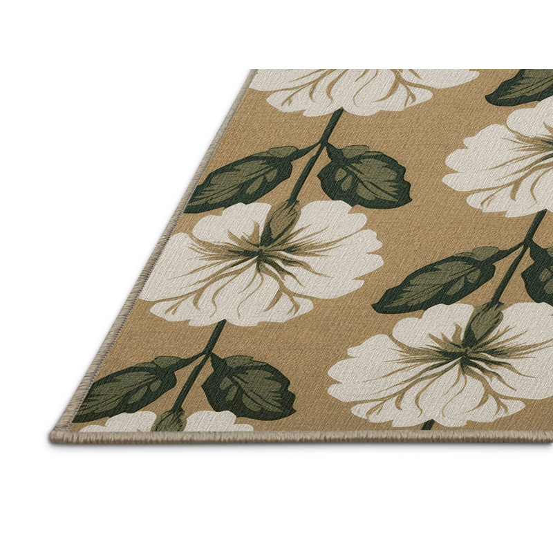  Tapis hawaïen lavable en tubéreuse, Rond 3 pi