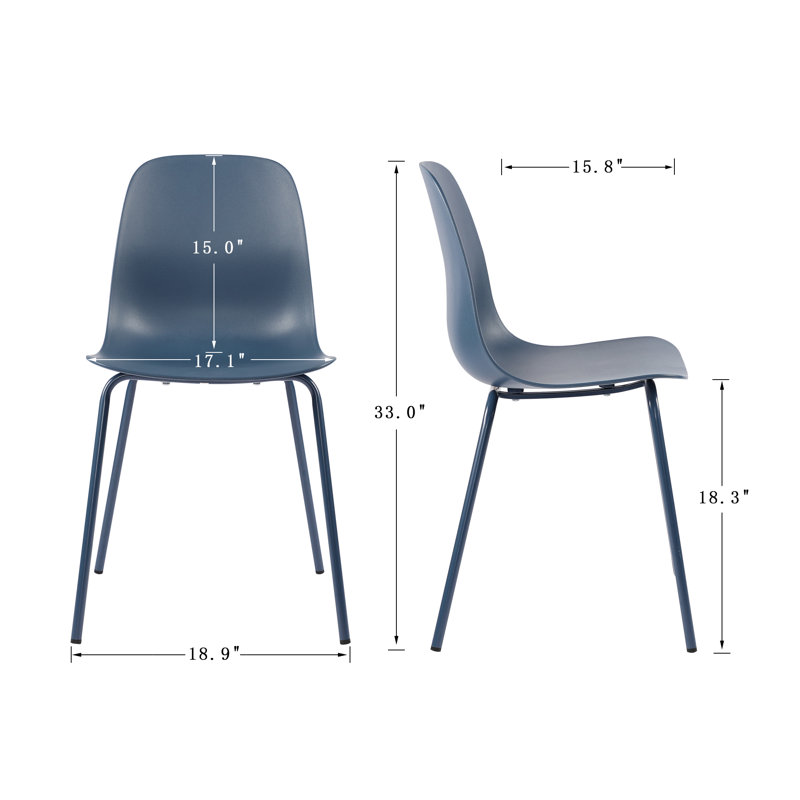 Chaise d'appoint Almeda Cheatham, Marine