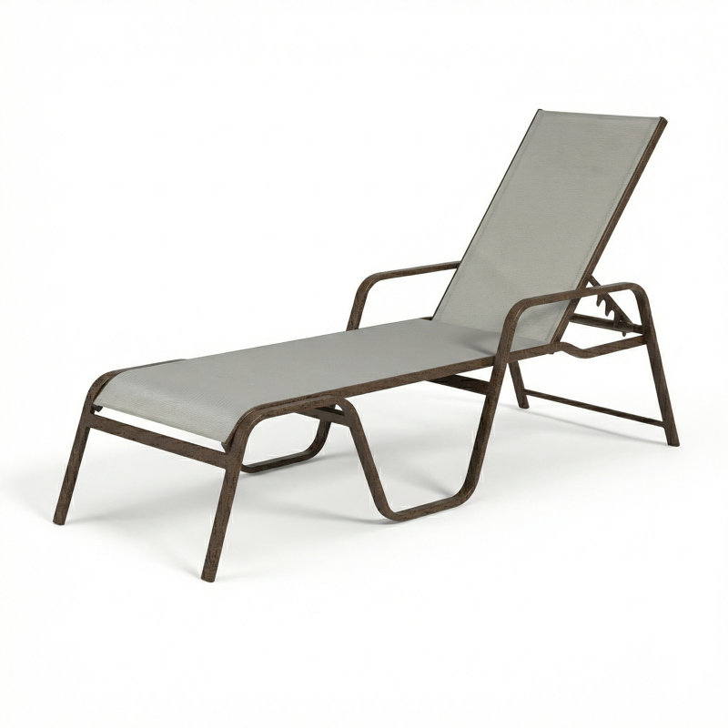 Chaise, Dove Gray Sling/Bronze Age