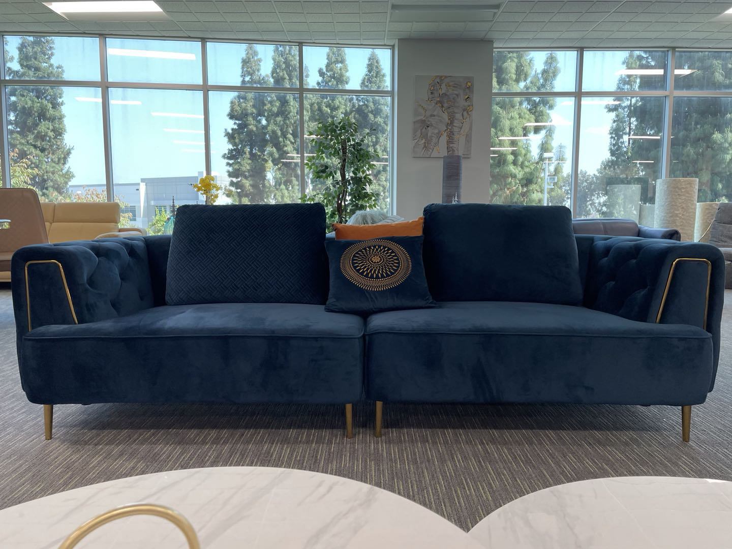 Everly Quinn 102'' Velvet Square Arm Sofa - Wayfair Canada