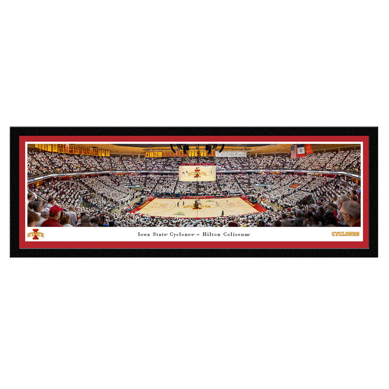 Iowa State Cyclones Basketball, affiches et impressions encadrées, Cadre noir, Pas de tapis