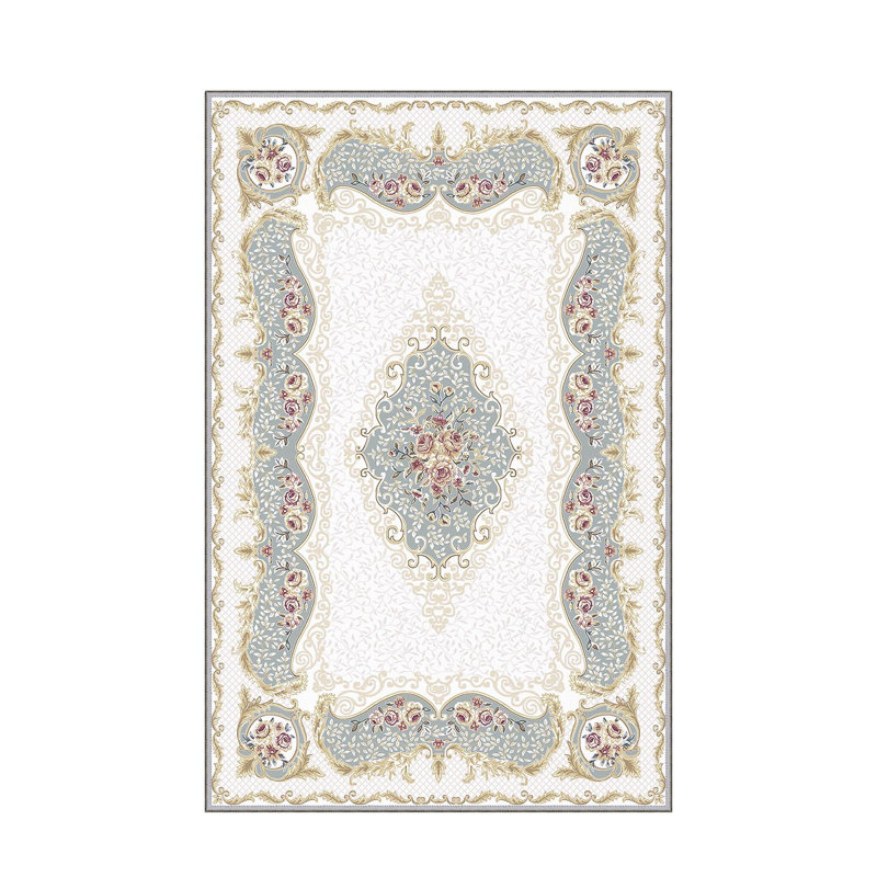 Stylish Woven Carpet, 31.5 x 47.2 inches | 100% Polyester, Pile Height: 0.04 inches, Total Height: 0.31 inches | Antibacterial, Non-Slip PVC Felt Underside | Machine Washable, Perfect for Living Room & Bedroom Decor