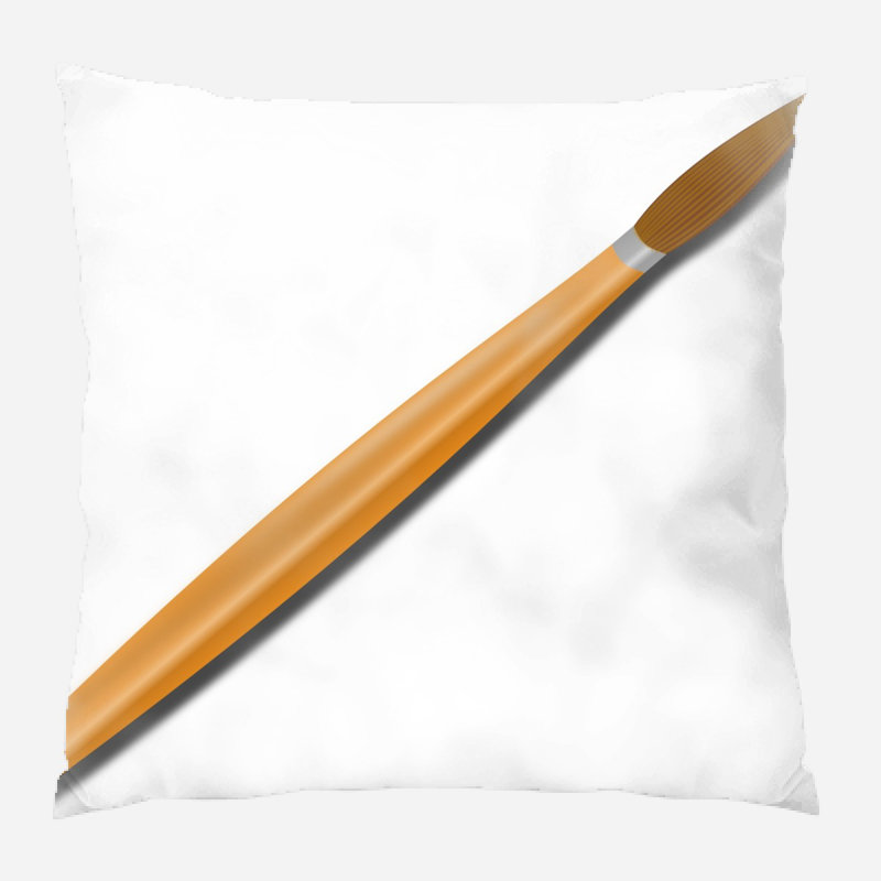 Coussin décoratif brosse paint Willson, Microsuède, Intérieur