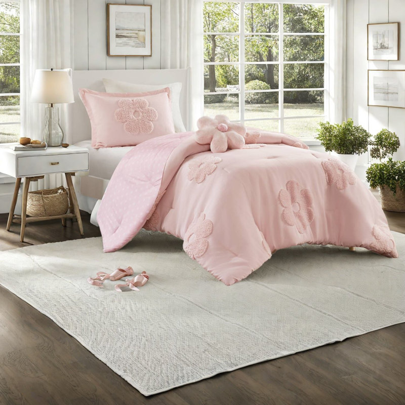 Luxurious Chenille Bedding Sets, Reversible Floral Style, Perfect For Home Comfort