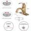 Antique Brass Bathroom Sink Faucet Single Handle