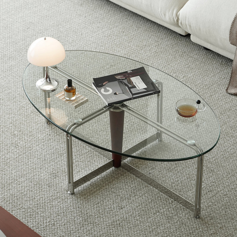 Table basse elliptique moderne 39,37 po Modern