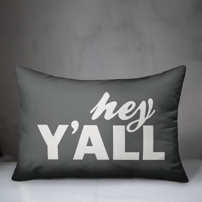 Textual Outdoor Throw Pillow