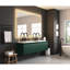 Miroir de salle de bain 72 po x 48 po Brouillard, 3 options de couleur, gradation continue. Fixé au mur avec cadre en aluminium brossé doré et miroir de coiffeuse personnalisable à luminosité et lumières avant et arrière. Fixé,