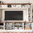 95.5" W Wall Unit Entertainment Center Tvs Up To 80"-245244134-255265314