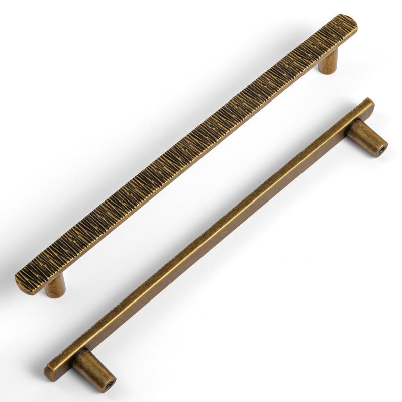 Multipack de poignées de barre de nouveauté irrégulières, 7 19/32", Bronze champagne
