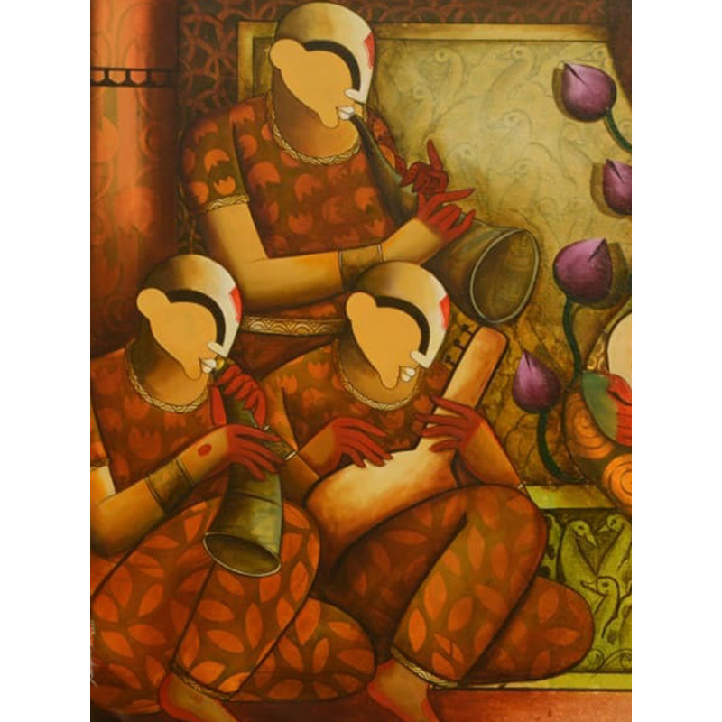 Melody Of The Divine | Acrylic On Canvas | By Anupam Pal