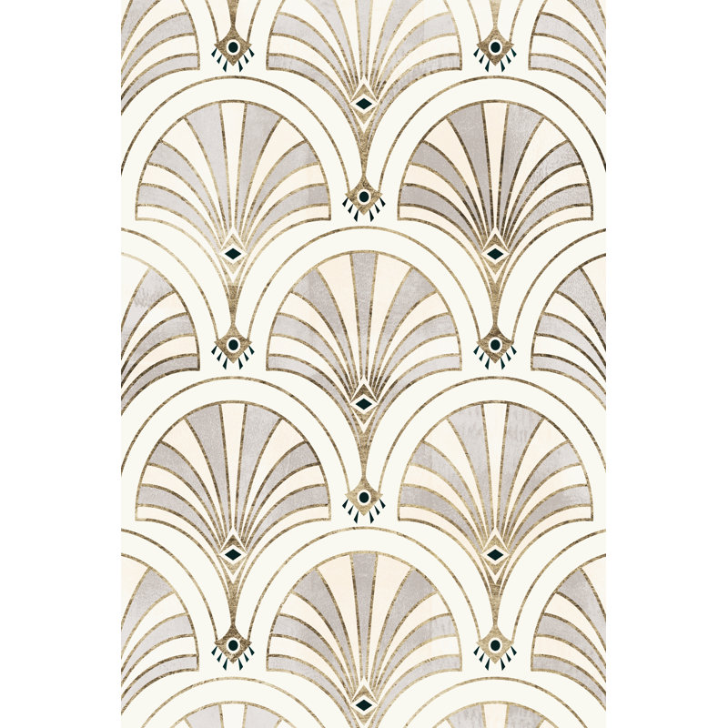 «Deco Patterning II» par Victoria Barnes, impression sur toile tendue, H 18 po x l 12 po