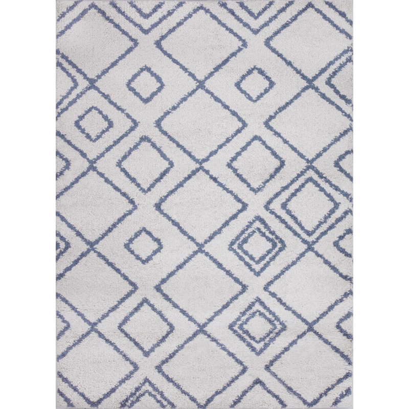 Tapis géométrique crème, Rectangle 5 pi 3 po x 7 pi 3 po