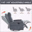 Fauteuil inclinable manuel confortable avec chaise berçante et pivotante pour la détente dans le salon-1133489055