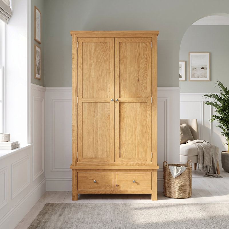 Dover 2 Door Solid Wood Wardrobe