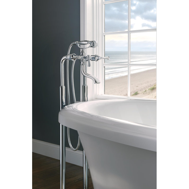 Odin® Two-Handle Freestanding Tub Filler Body Assembly Trim, Chrome