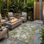 Marble Machine Tufted Indoor / Outdoor Area Rug-1272103203