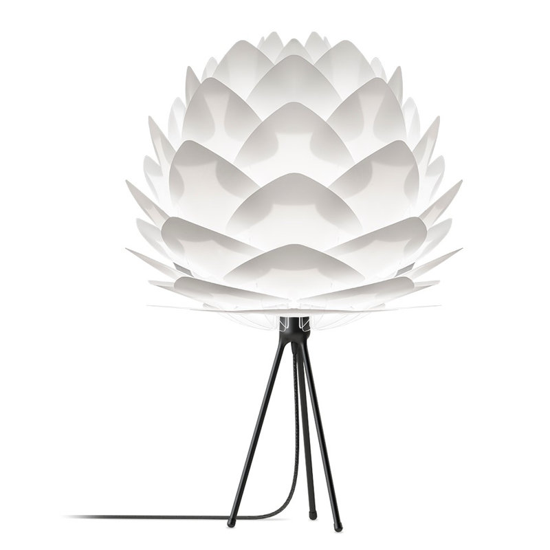 Silvia Tripod Lamp, Black, White