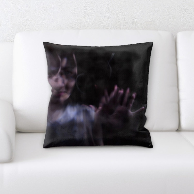Housse et insert de coussin carré flouté