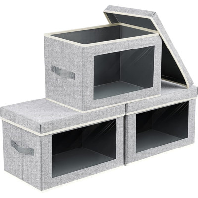 Ensemble de 3 cubes pliables avec fenêtre