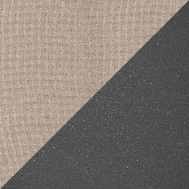 Ensemble de conversation d'extérieur en aluminium pour 4 personnes avec coussins Brandtley, Beige