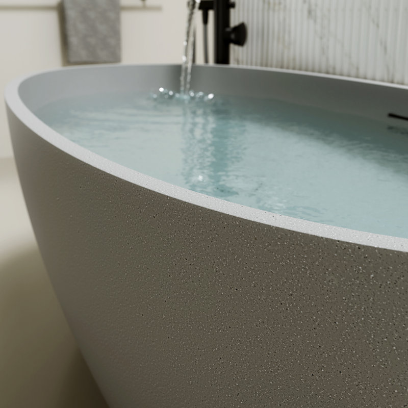 Salle de bain moderne avec baignoires et bains tourbillons, 59 po.