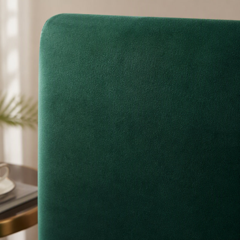 Velvet Upholstered Bench, Green