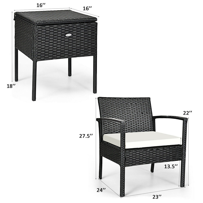 Herwarth - Person Patio Conversation Set
