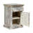 Wooden Nightstand With 1 Drawer 1 Door