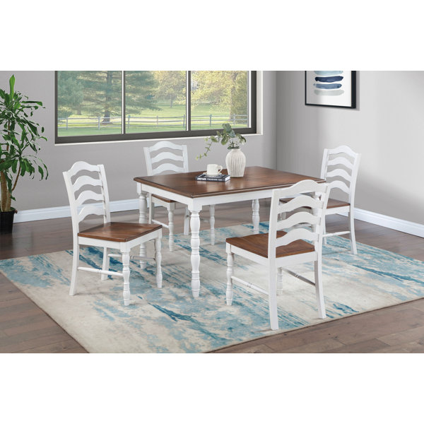 Ophelia & Co. 5-Piece Ranch Style Dining Set With Oak Top Table ...