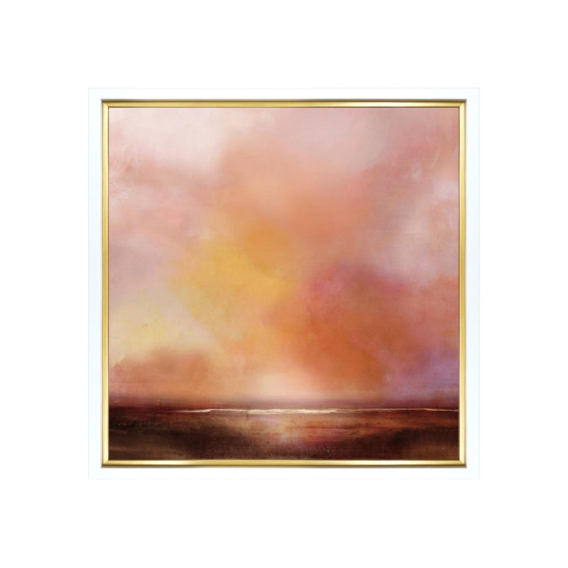 Reddening Sky Painting by Sofia Fox, Image Brush Gel, 24" H x 24" W x 1.5" D