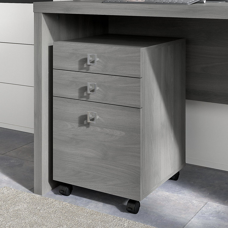 Echo 16" Wide 3 -Drawer Mobile File Cabinet