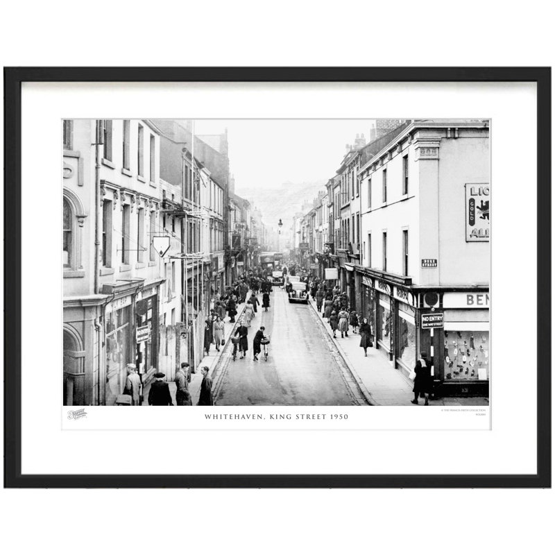 Whitehaven, King Street 1950 - Single Picture Frame Print, 45cm H x 60cm W x 2.3cm D