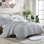 Rukai 100% Cotton Diamond Clip Jacquard 3D Fringe Texture 5-Piece Comforter Set