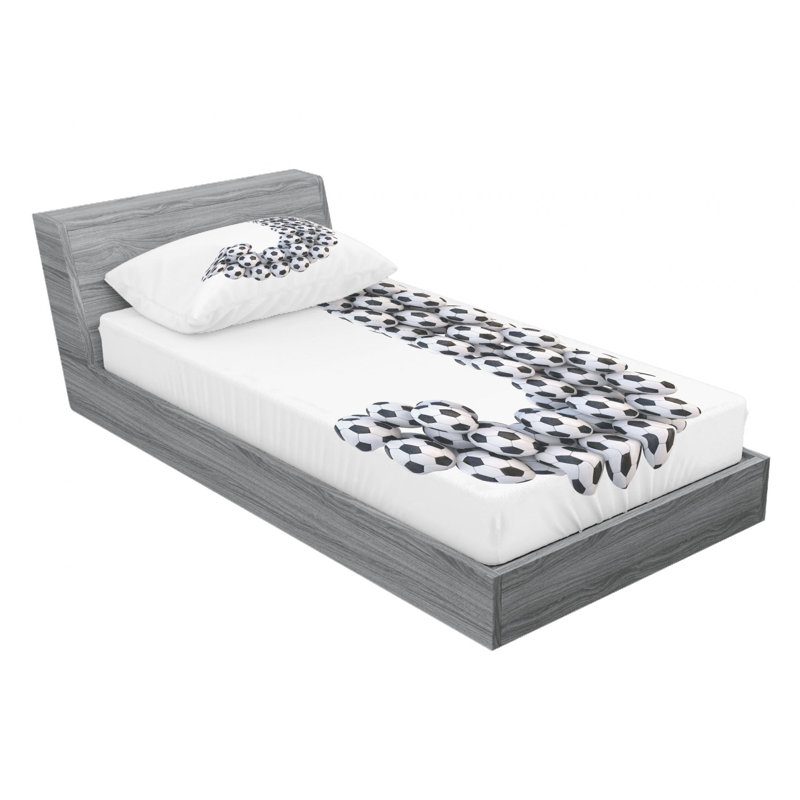 Microfiber Sheet Set, Twin Sheet Set with Fitted Sheet, J
