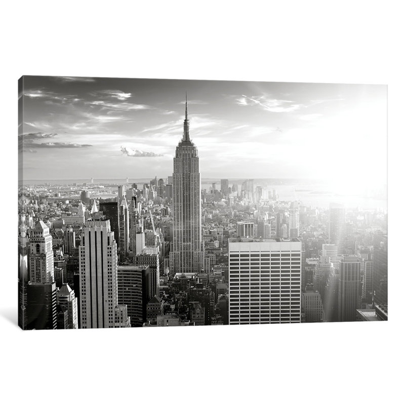 New York par PhotoINC Studio - reproduction de photo sur toile tendue, H 18 po x l 26 po x P 1,5 po, Toile tendue
