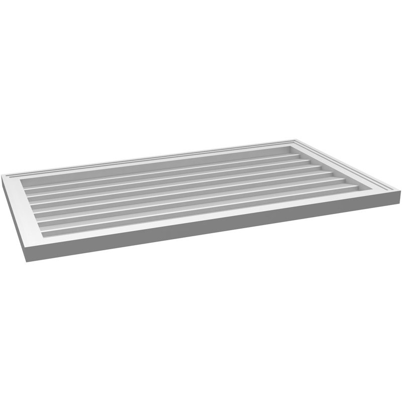 Cadre en brique, brun clair apprêté, H 14 po x l 38 po x P 1,5 po