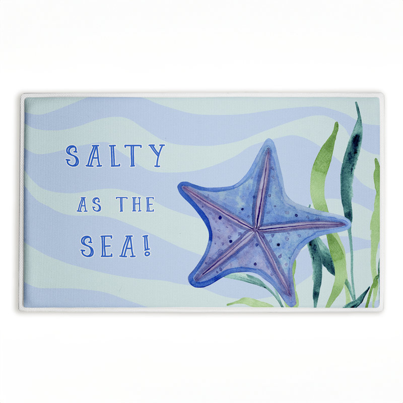 Tapis de bain et tapis de bain Salty As The Sea, Salé comme la mer