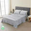 Ensemble de draps en jersey respirant 100% coton jersey | Toutes saisons, gris-92411415-73567608