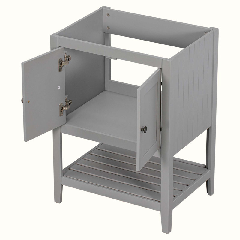 23.7'' Single Bathroom Vanity Base Only, Gray