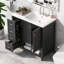 Meuble-lavabo avec comptoir d'évier Dancy, meuble-lavabo avec deux portes et deux tiroirs Dancy-601570884