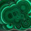 Genuine Polished Malachite Stalactite Slice (450 Grams)