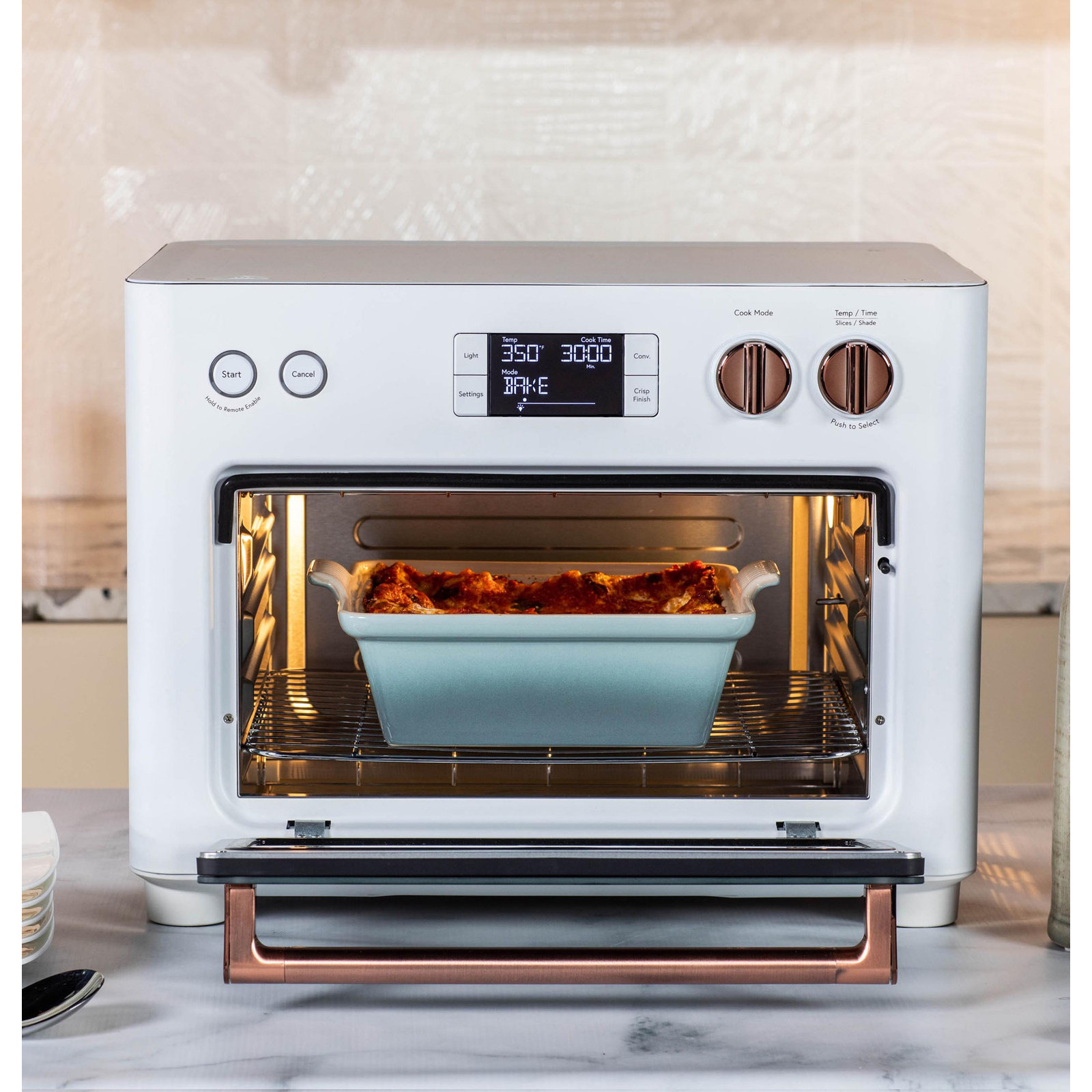 Café Couture Toaster Oven with Air Fry, Matte White