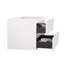 Armoire murale blanche sans lavabo, capacité de rangement supplémentaire de 20%, tiroirs silencieux, poignée à la mode, lavabo en unité fabriquée - blanc, conception plus élégante, matériau-130597463-130597464