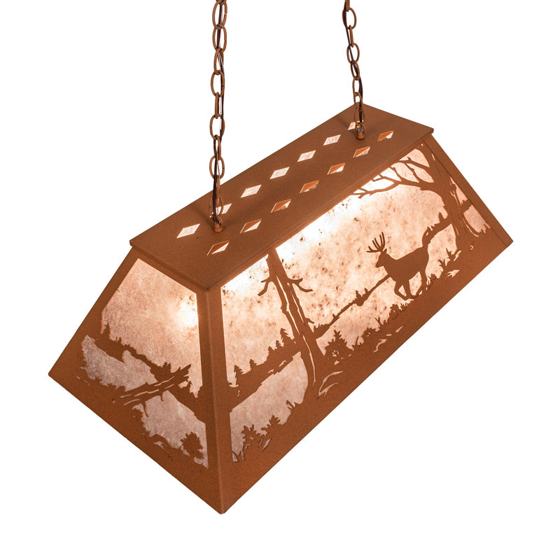 Deer At Lake 6 - Light Pendant
