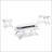 Contemporary Style White 1pc Sofa Table High Gloss Finish Chrome Frame